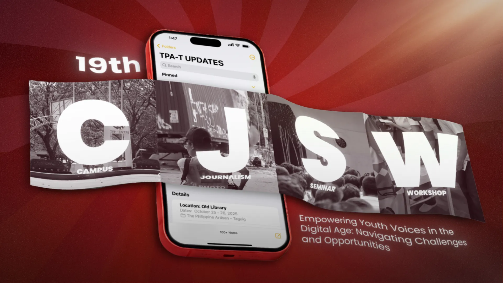 Campus Journalism Seminar Workshop (CJSW) | Banner for Artisan